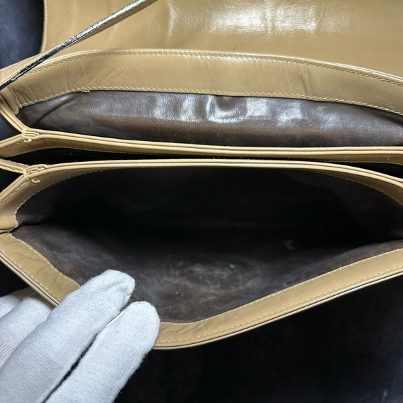 Ferragamo Tan Leather Crossbody Bag Vintage - Picture 12 of 16